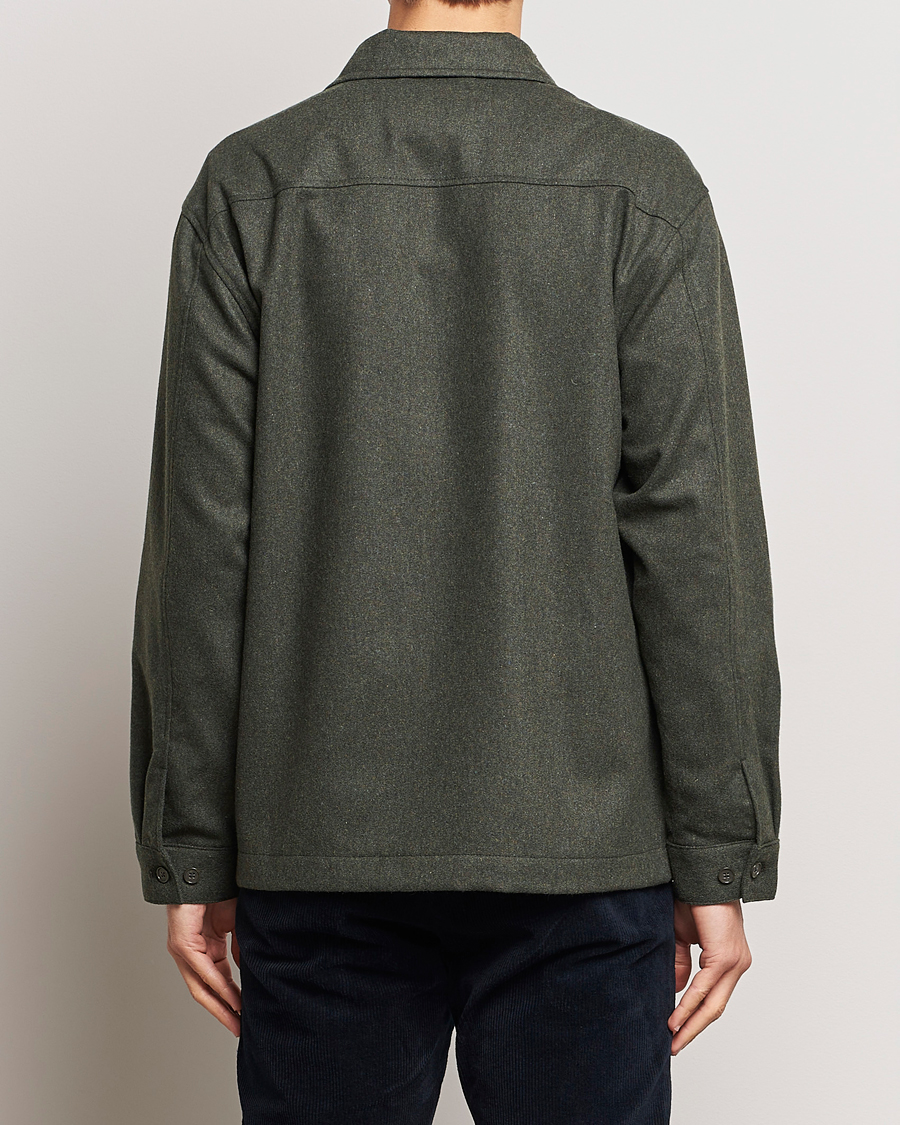 Homme | Chemises | NN07 | Isak Pocket Overshirt Dark Green