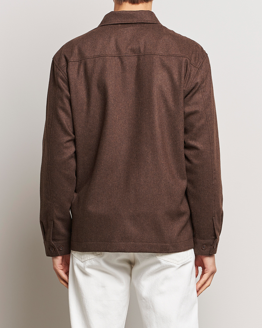 Homme | Chemises | NN07 | Isak Pocket Overshirt Demitasse Brown