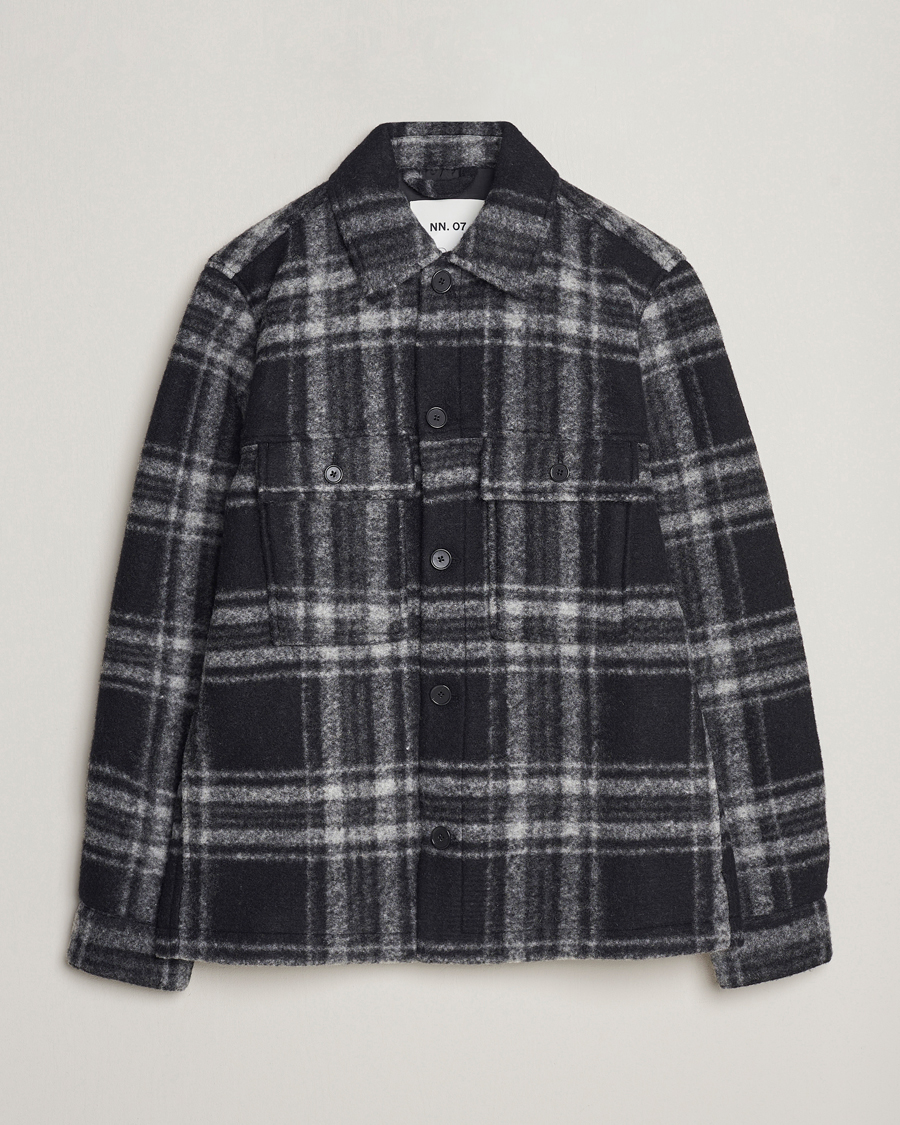 Homme | Manteaux Et Vestes | NN07 | Wilas Checked Shirt Jacket Black