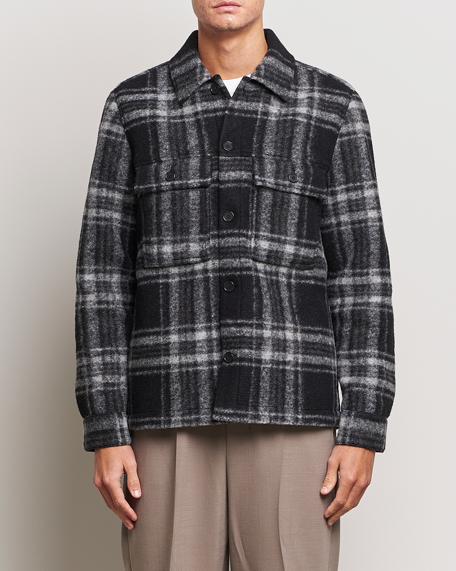 Homme | Manteaux Et Vestes | NN07 | Wilas Checked Shirt Jacket Black