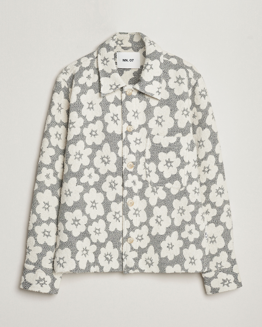 Homme | Manteaux Et Vestes | NN07 | Rahim Flower Shirt Jacket White/Black