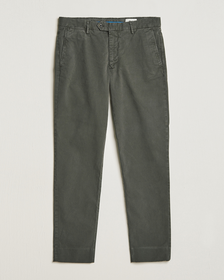 Homme | Pantalons | NN07 | Wilhelm Regular Fit Stretch Chinos Dark Green