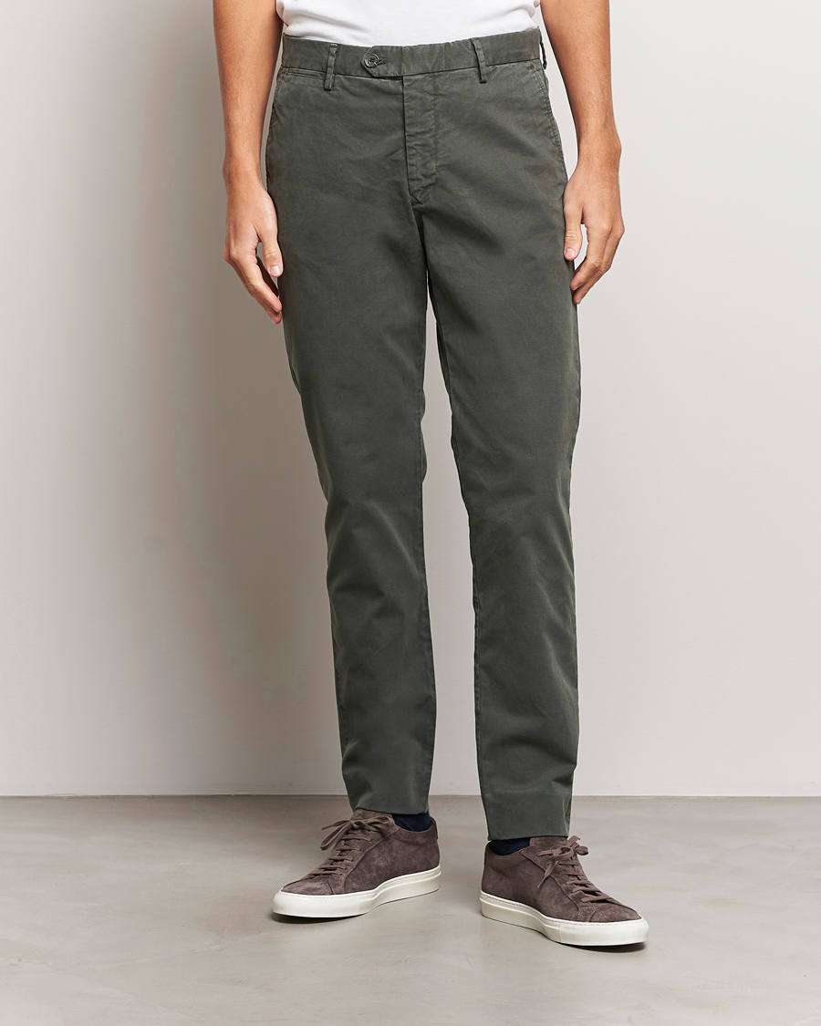 Homme | Pantalons | NN07 | Wilhelm Regular Fit Stretch Chinos Dark Green