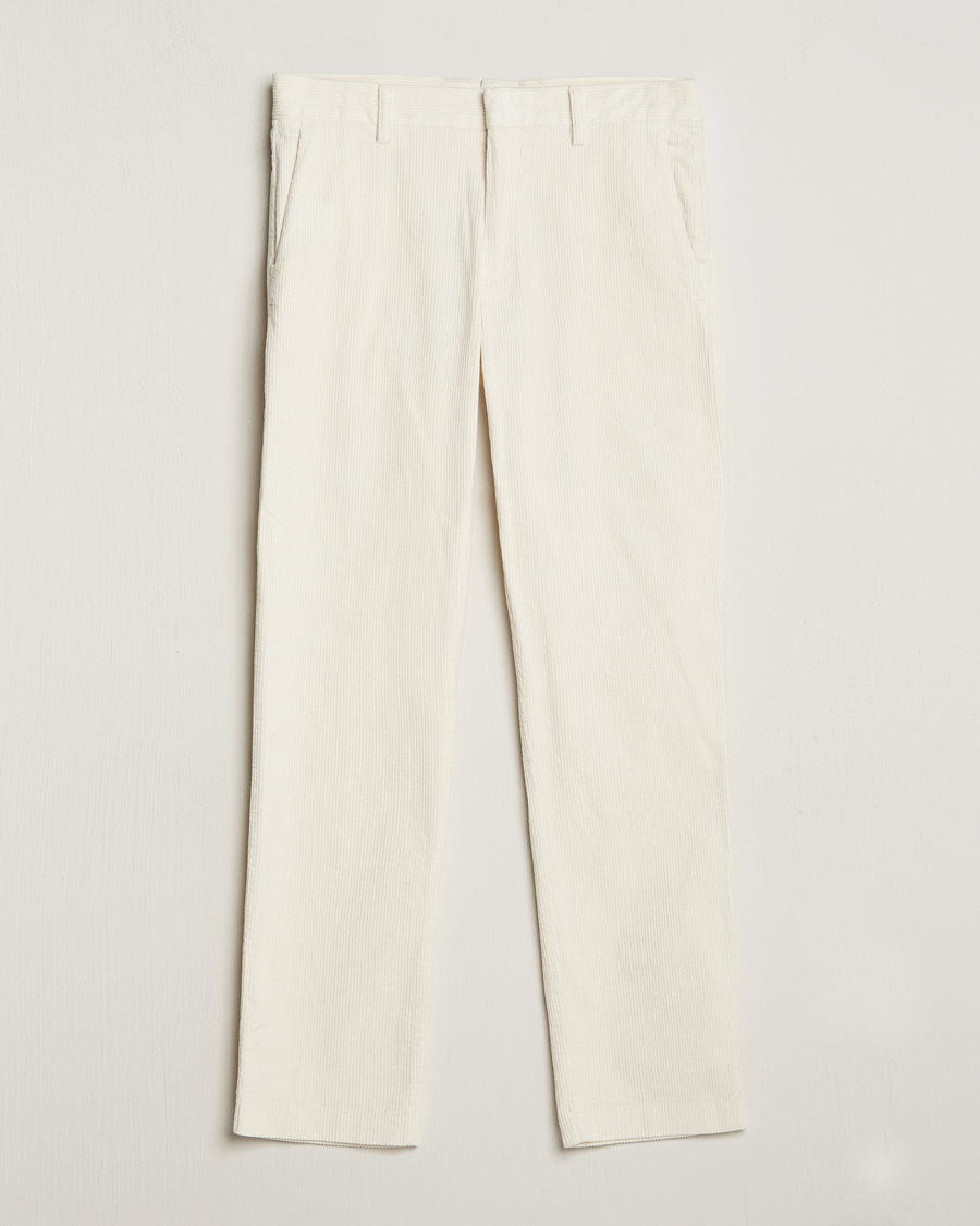 Homme | Pantalons | NN07 | Theo Regular Fit Corduroy Chinos Off White