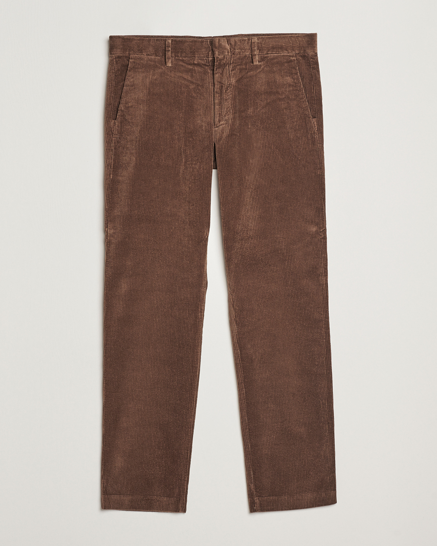 Homme | Pantalons | NN07 | Theo Regular Fit Corduroy Chinos Shitake
