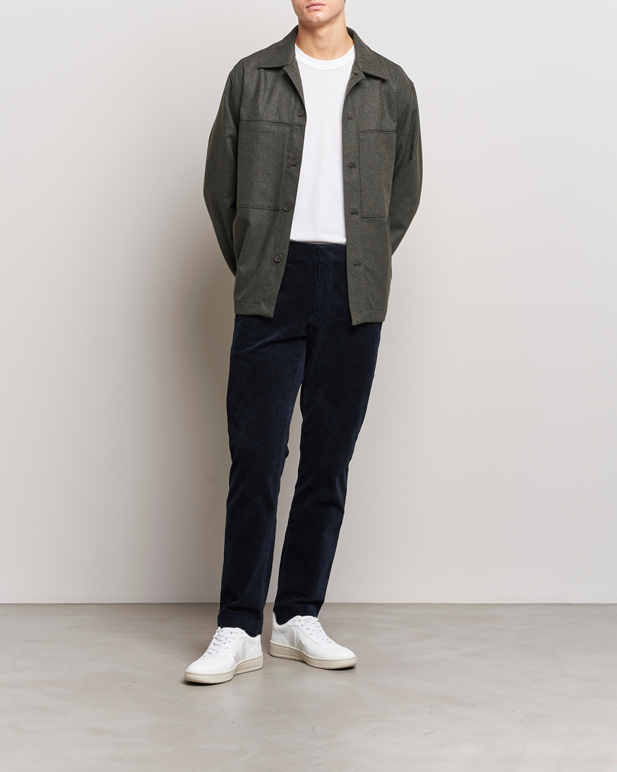 Homme | Pantalons | NN07 | Theo Regular Fit Corduroy Chinos Navy Blue