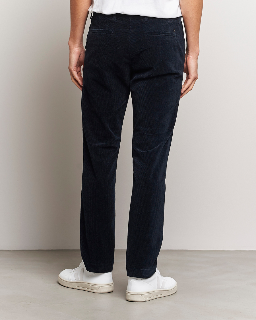 Homme | Pantalons | NN07 | Theo Regular Fit Corduroy Chinos Navy Blue