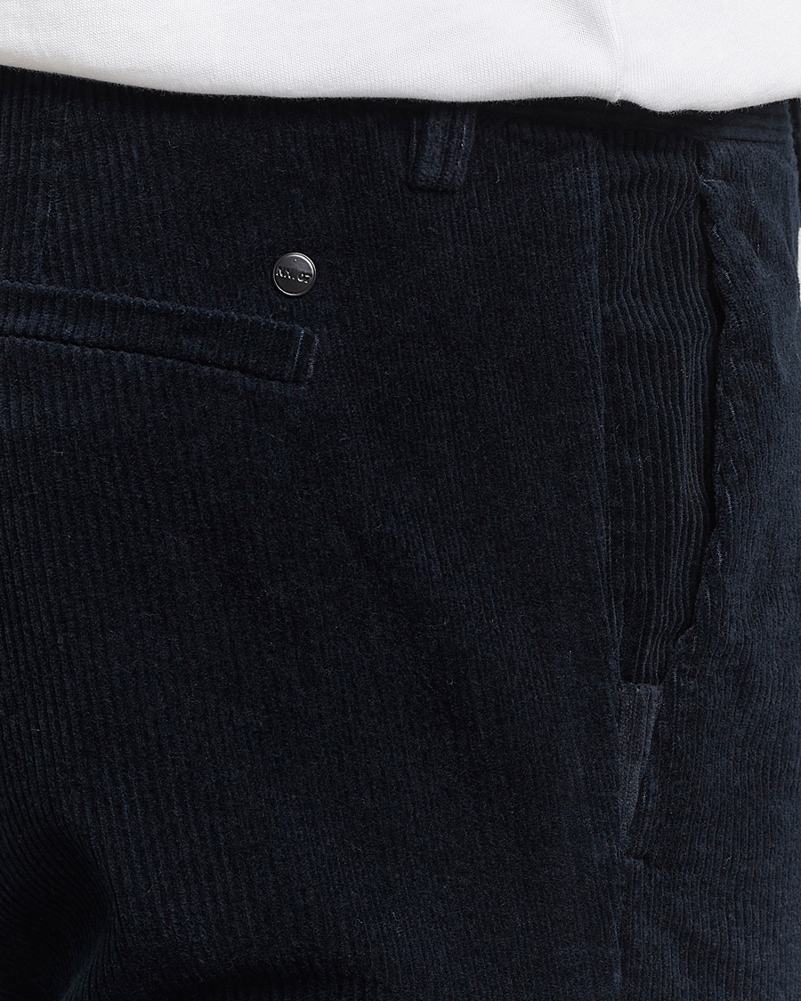 Homme | Pantalons | NN07 | Theo Regular Fit Corduroy Chinos Navy Blue