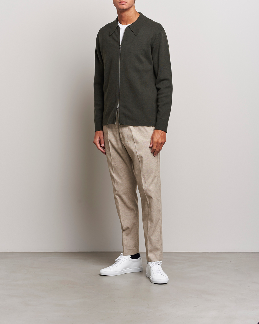 Homme | Pantalons | NN07 | Bill Wool Pleated Trousers Cement