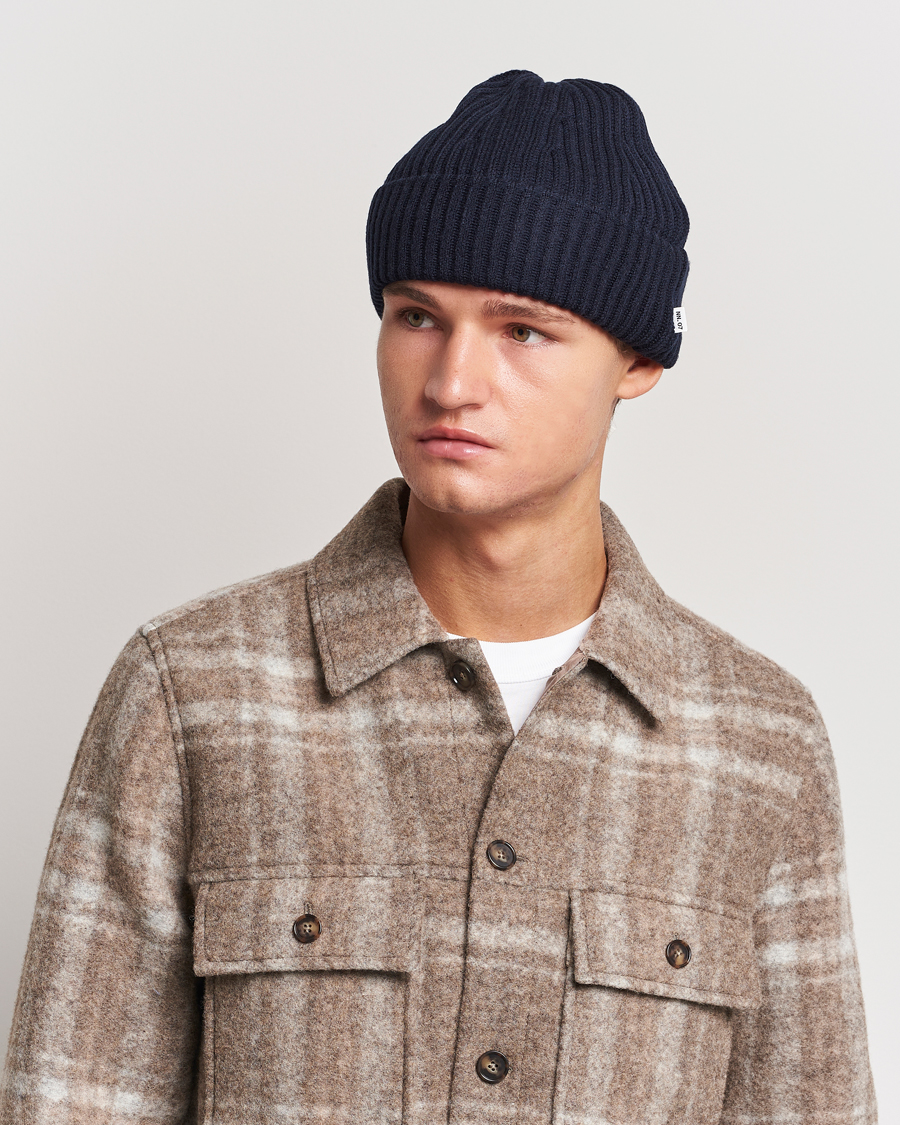 Homme | NN07 Ribbed Hat Navy Blue | NN07 | Ribbed Hat Navy Blue