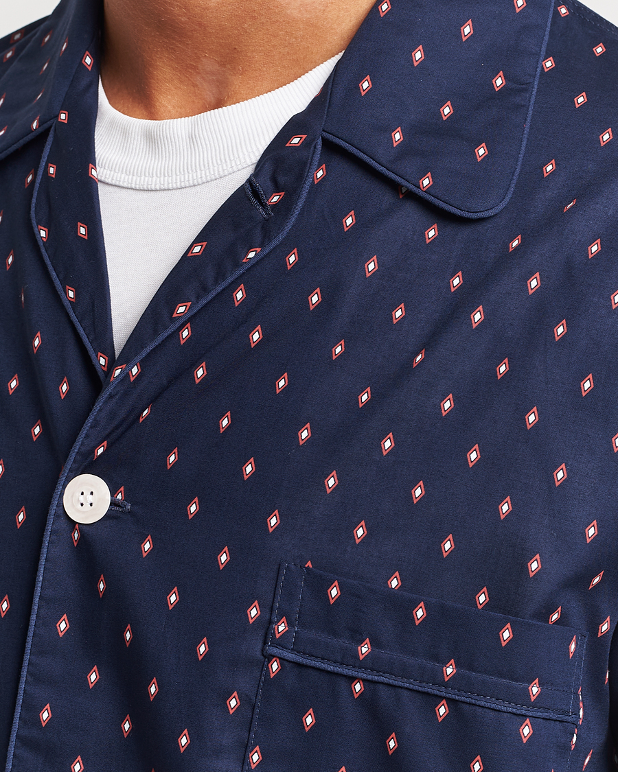 Homme | Peignoirs Et Pyjamas | Derek Rose | Cotton Pyjama Set Navy