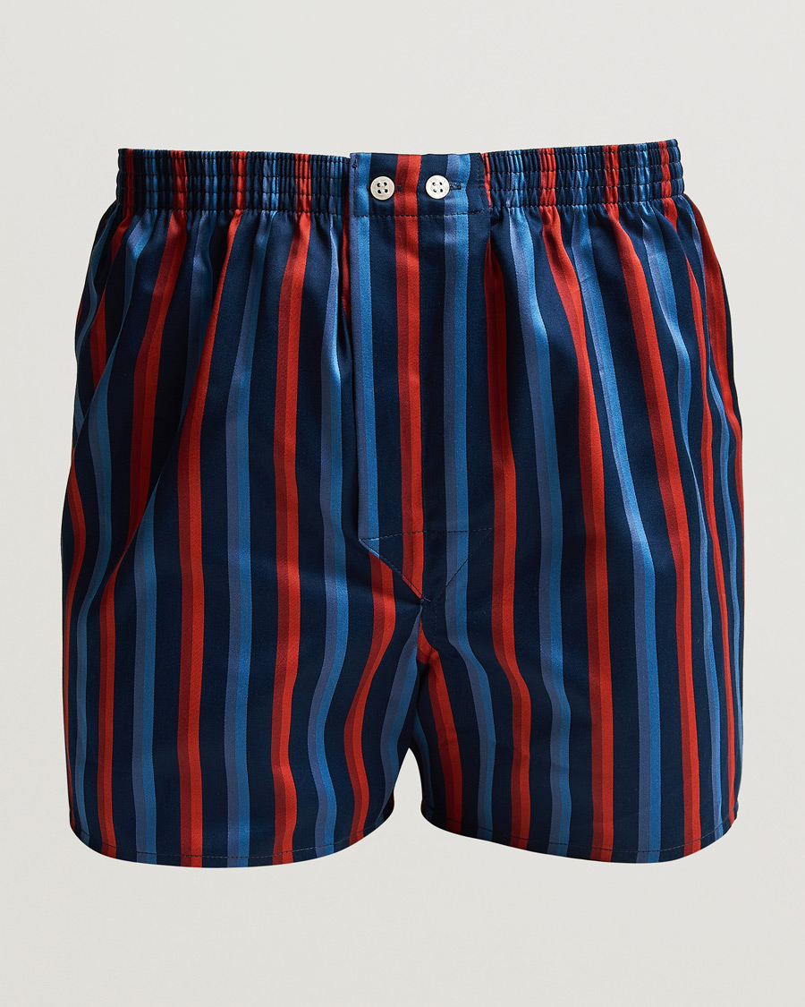 Homme | Sous-Vêtements Et Chaussettes | Derek Rose | Classic Fit Striped Cotton Boxer Shorts Multi