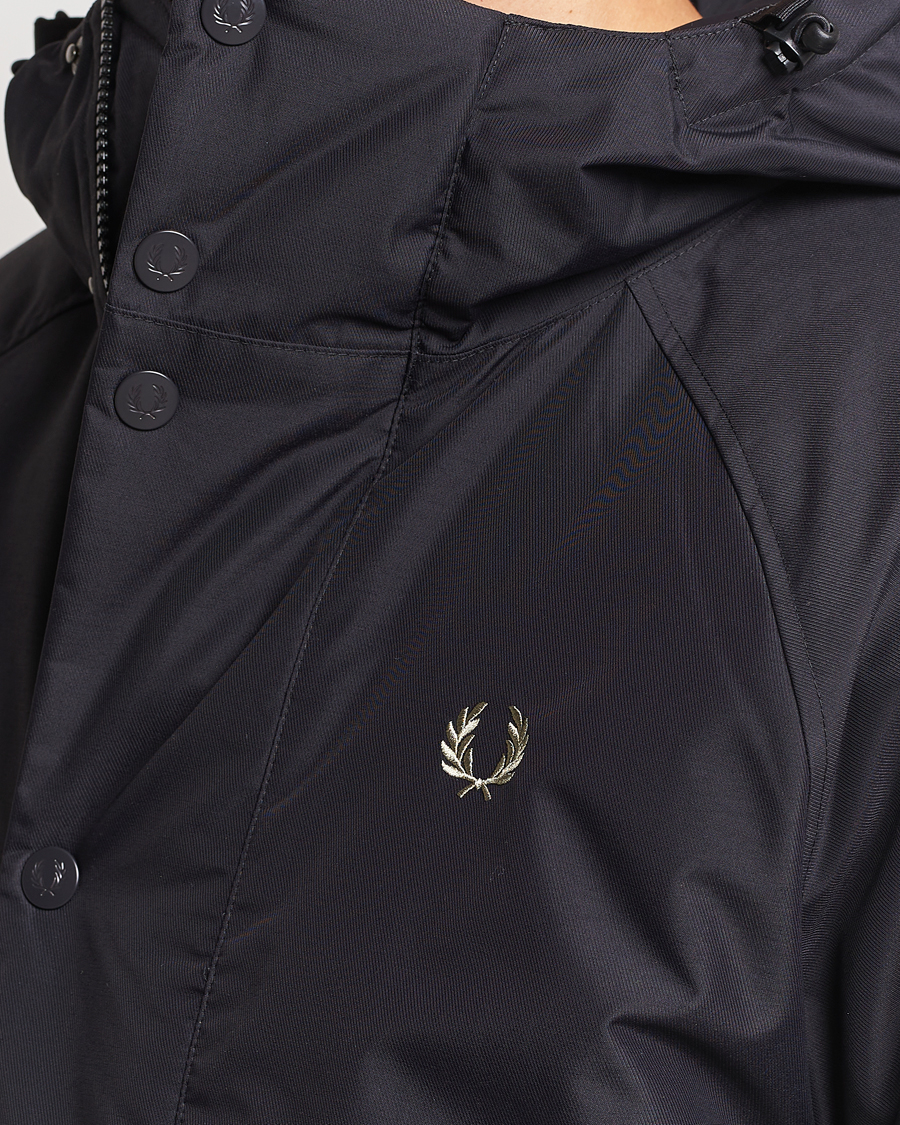 Homme | Manteaux Et Vestes | Fred Perry | Padded Zip Through Parka Black