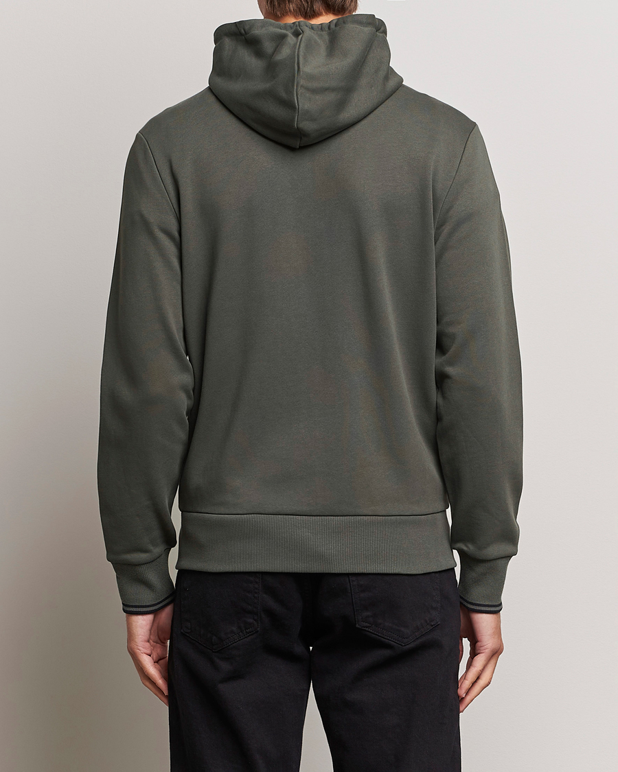 Homme | Pulls Et Tricots | Fred Perry | Hooded Zip Sweatshirt Field Green