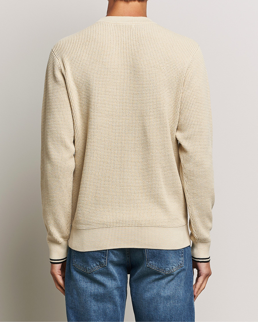 Homme | Pulls Et Tricots | Fred Perry | Waffle Stitch Jumper Oatmeal