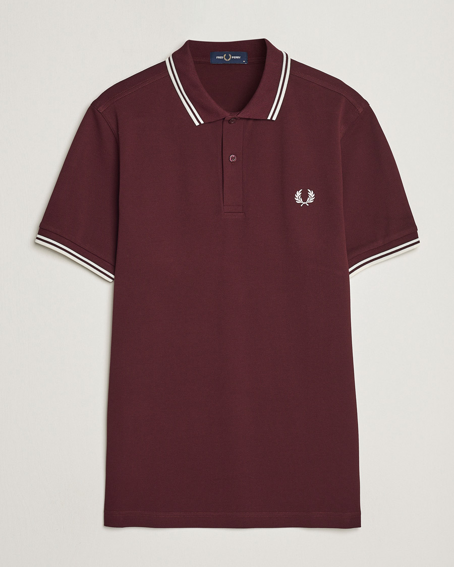 Homme | Polos | Fred Perry | Twin Tipped Polo Shirt Oxblood