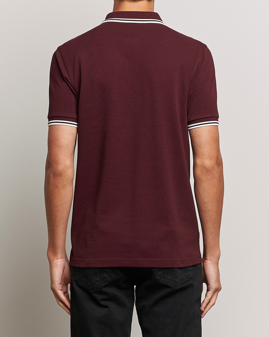 Homme | Polos | Fred Perry | Twin Tipped Polo Shirt Oxblood
