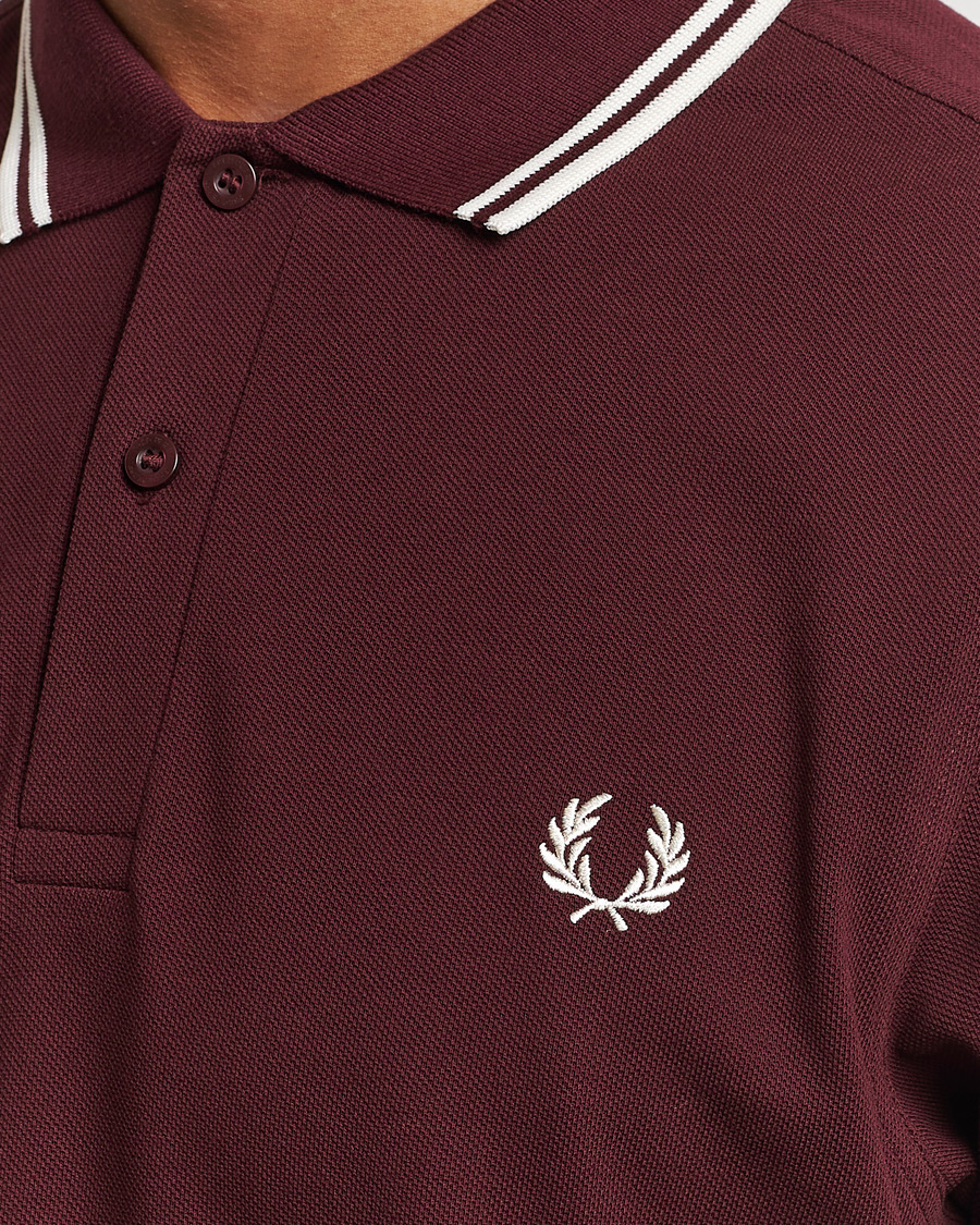 Homme | Polos | Fred Perry | Twin Tipped Polo Shirt Oxblood