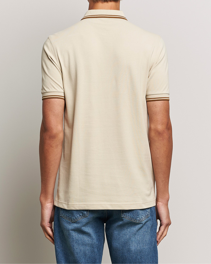 Homme | Polos | Fred Perry | Twin Tipped Polo Shirt Oatmeal