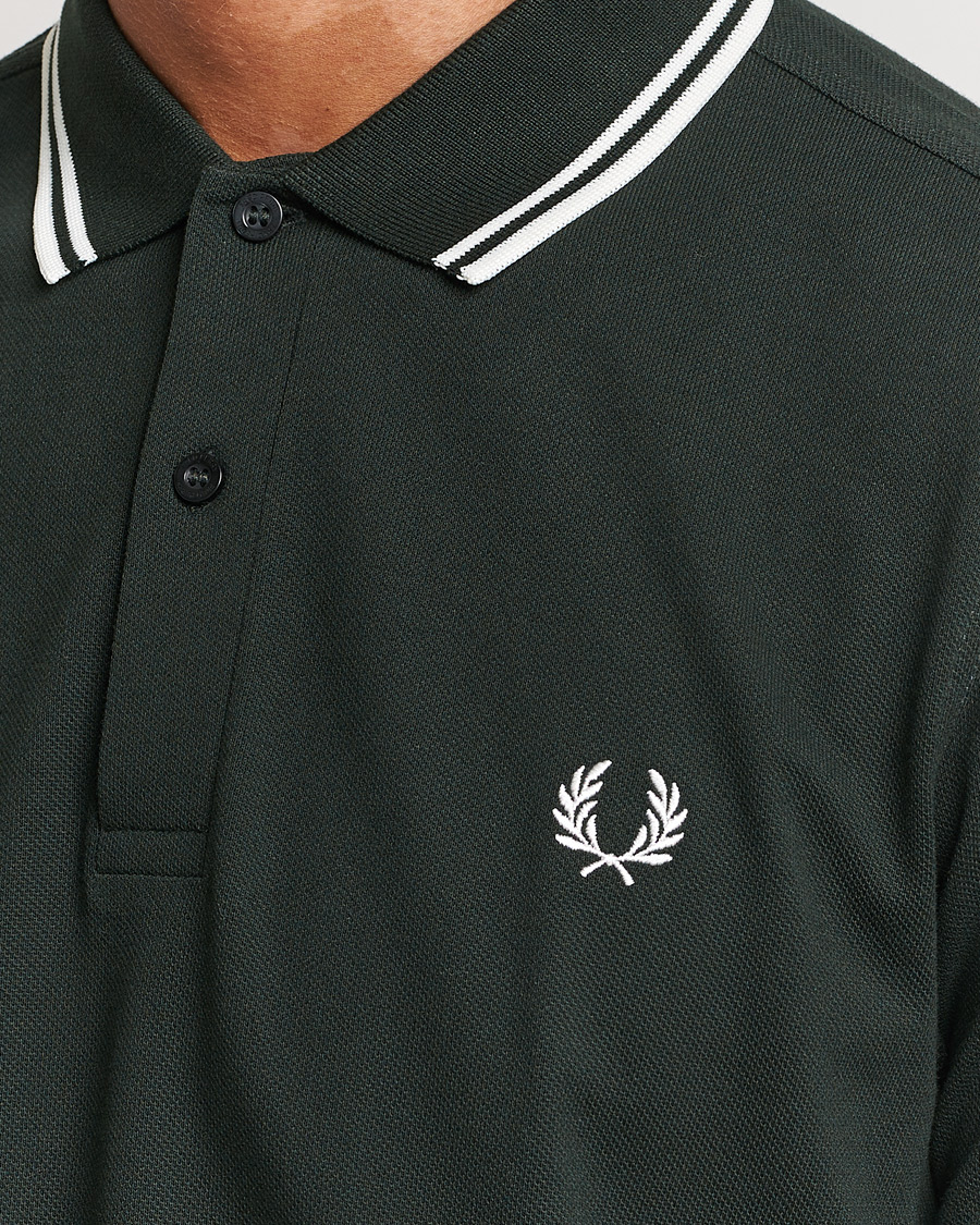 Homme | Polos | Fred Perry | Twin Tipped Polo Shirt Night Green