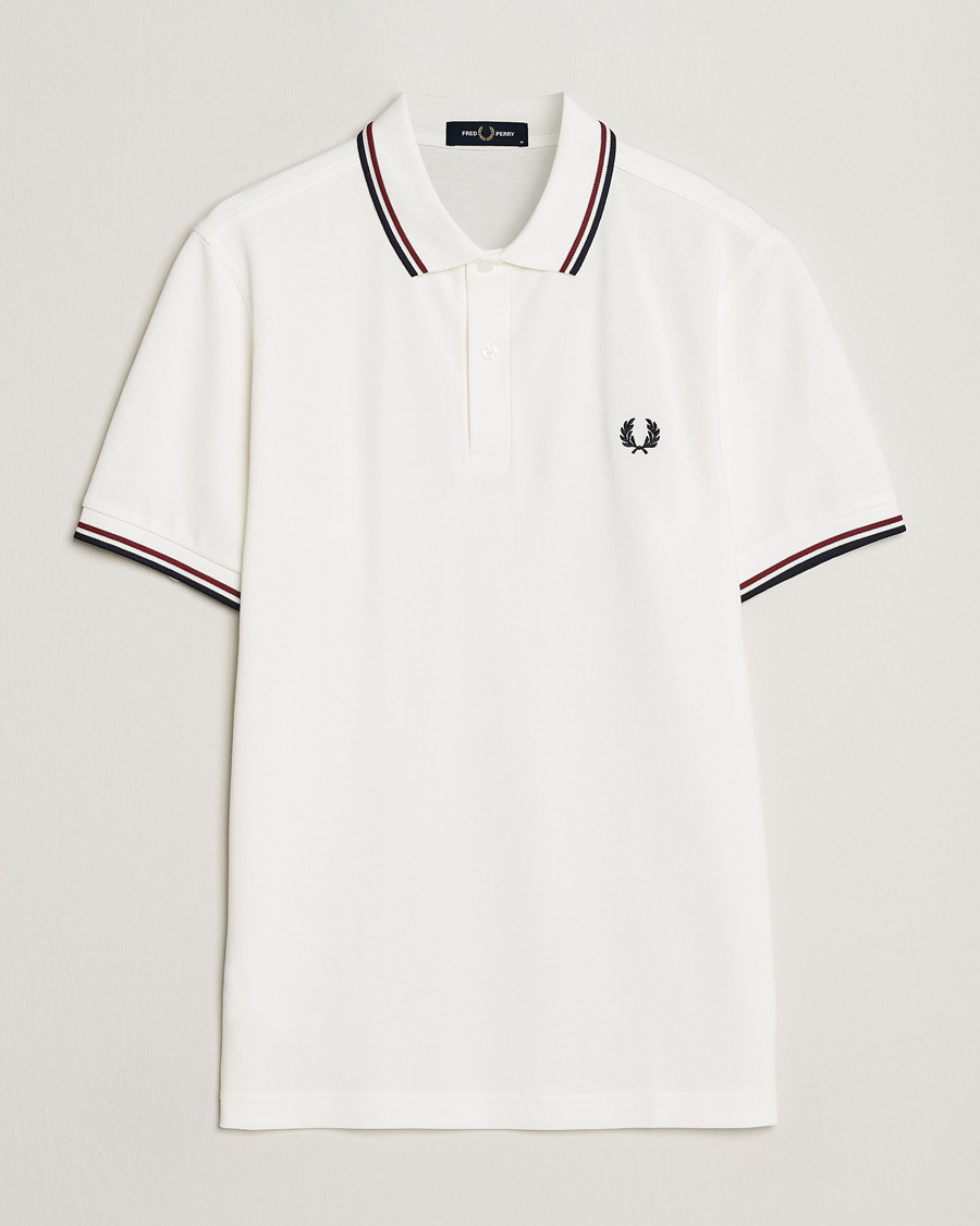 Homme | Polos | Fred Perry | Twin Tipped Polo Shirt Snow White