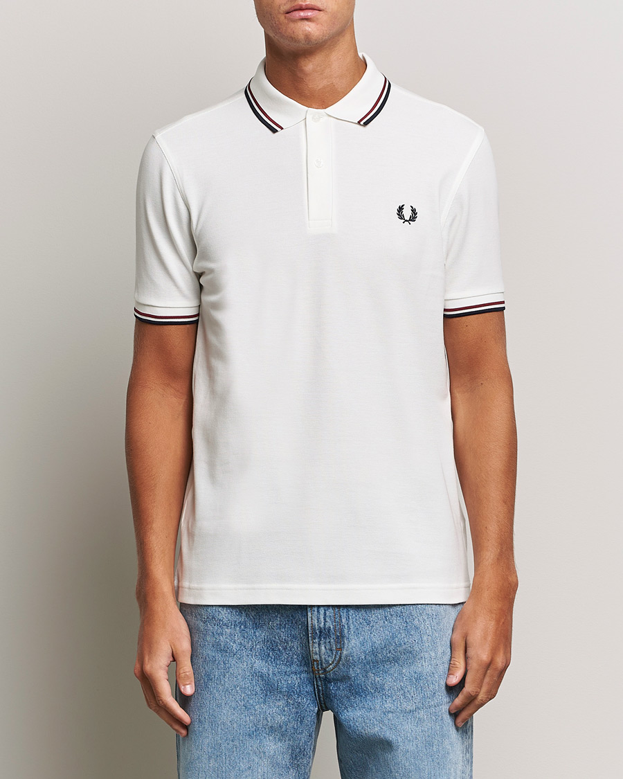 Homme | Polos | Fred Perry | Twin Tipped Polo Shirt Snow White