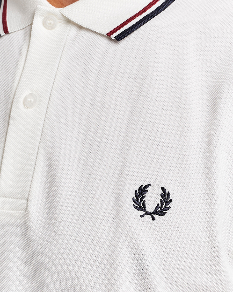 Homme | Polos | Fred Perry | Twin Tipped Polo Shirt Snow White