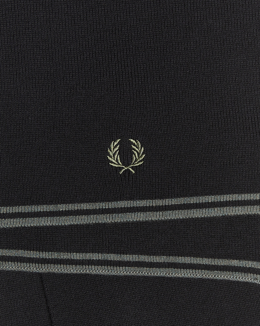 Homme | Fred Perry Twin Tipped Merino Wool Scarf Black | Fred Perry | Twin Tipped Merino Wool Scarf Black