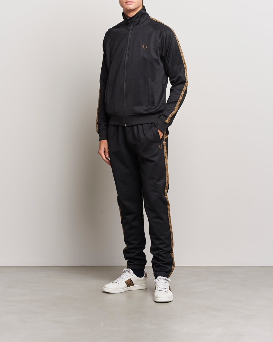 Homme | Pantalons | Fred Perry | Taped Track Pants Black