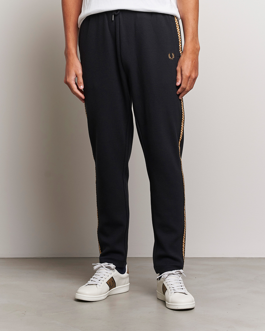 Homme | Pantalons | Fred Perry | Checkboard Taped Taped Trackpant Black