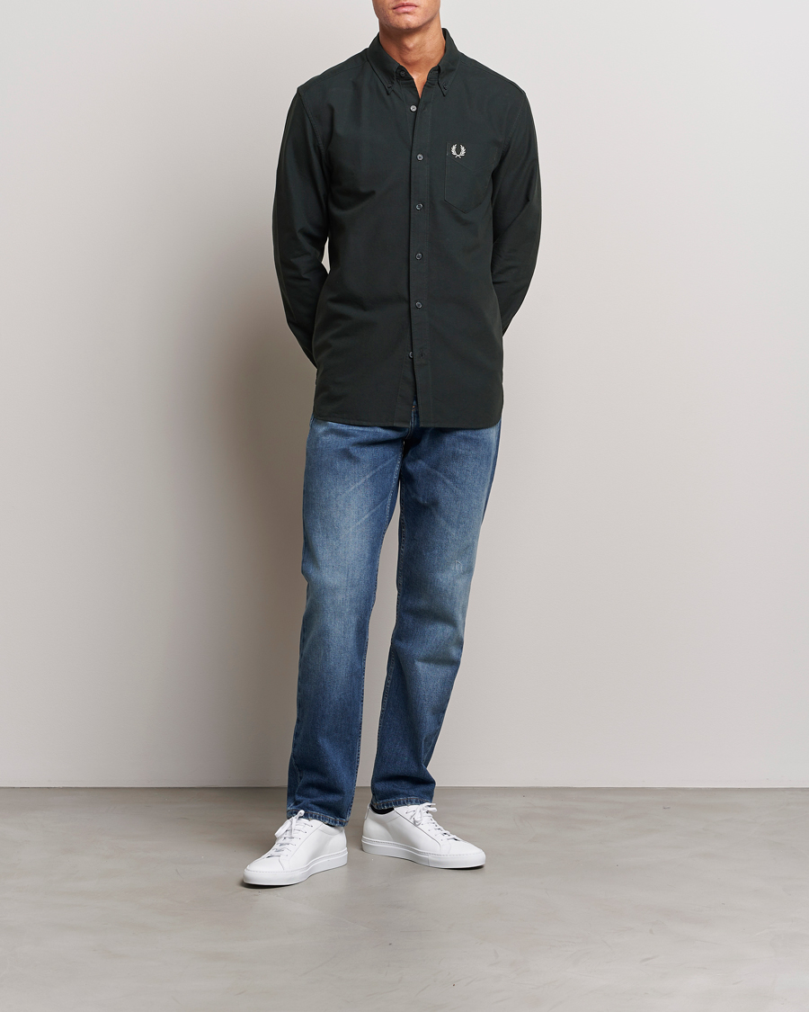 Homme | Chemises | Fred Perry | Oxford Shirt Night Green