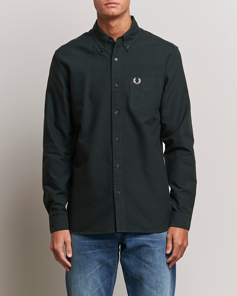 Homme | Chemises | Fred Perry | Oxford Shirt Night Green