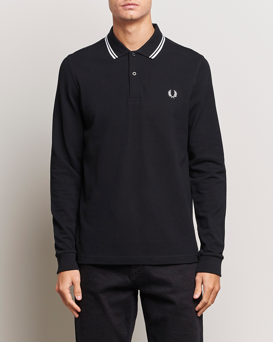 Homme | Polos À Manches Courtes | Fred Perry | Long Sleeve Twin Tipped Shirt Black
