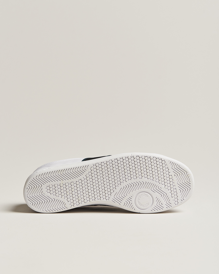 Homme | Fred Perry B721 Leather Sneaker White/Petrol Blue | Fred Perry | B721 Leather Sneaker White/Petrol Blue