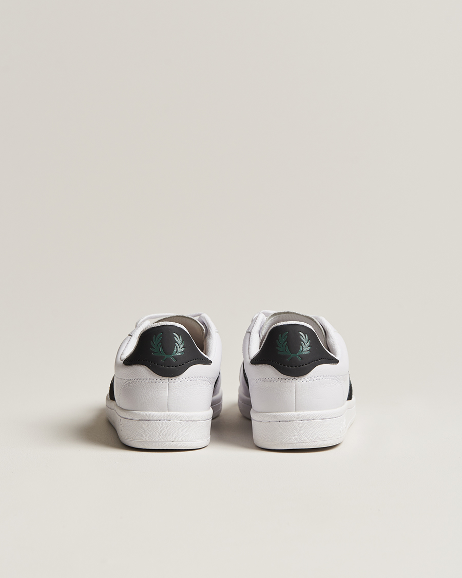 Homme | Fred Perry B721 Leather Sneaker White/Petrol Blue | Fred Perry | B721 Leather Sneaker White/Petrol Blue