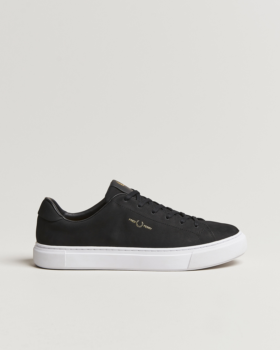 Homme | Fred Perry B71 Oiled Nubuc Sneaker Black | Fred Perry | B71 Oiled Nubuc Sneaker Black