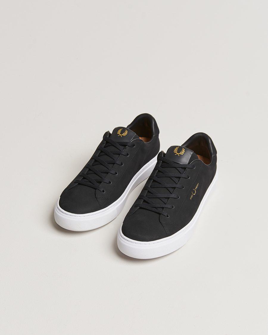Homme | Fred Perry B71 Oiled Nubuc Sneaker Black | Fred Perry | B71 Oiled Nubuc Sneaker Black