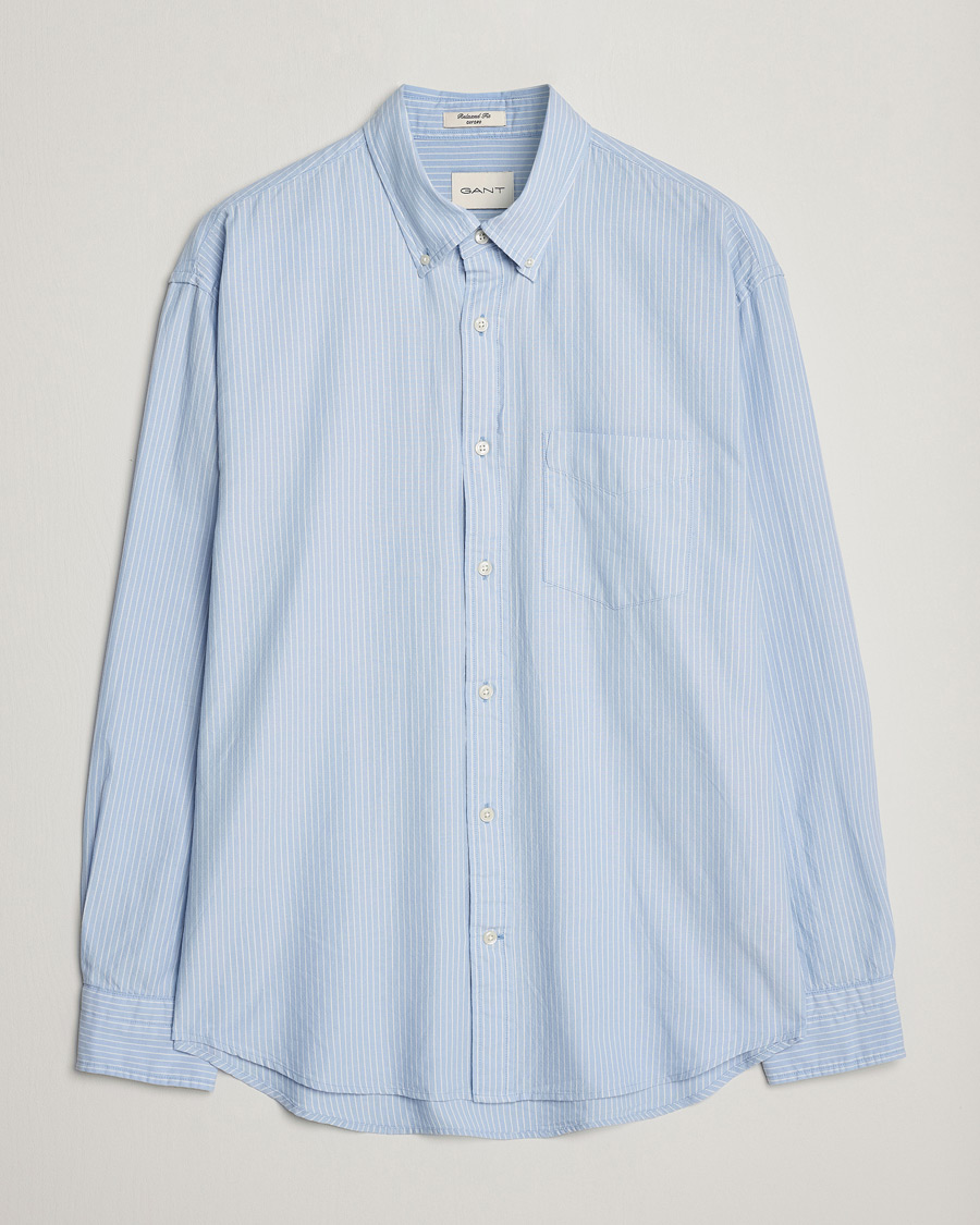 Homme | Chemises | GANT | Regular Fit Archive Oxford Striped Shirt Muted Blue