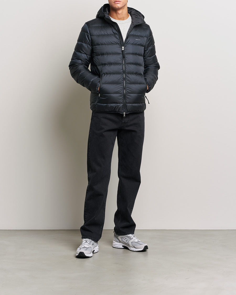 Homme | Manteaux Et Vestes | GANT | Light Down Hooded Jacket Black