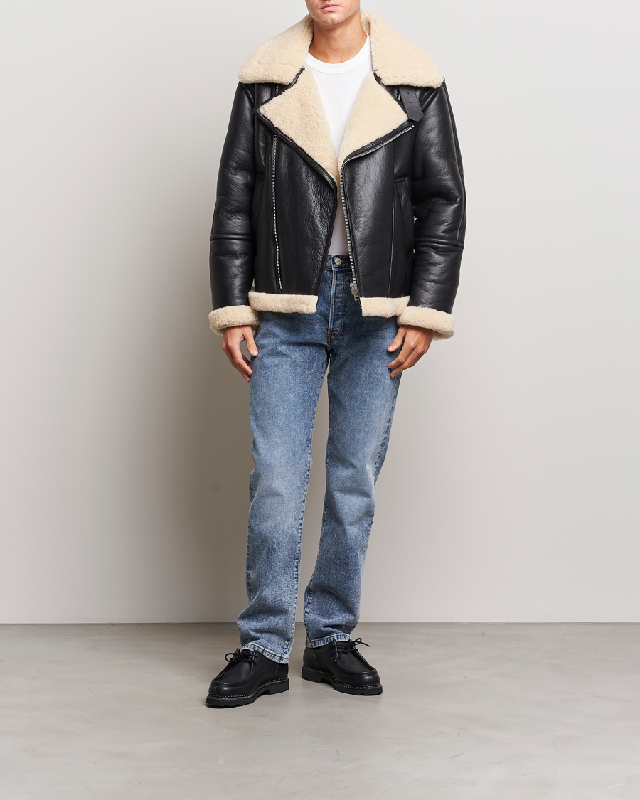 Homme | Manteaux Et Vestes | GANT | Heavy Shearling Jacket Black