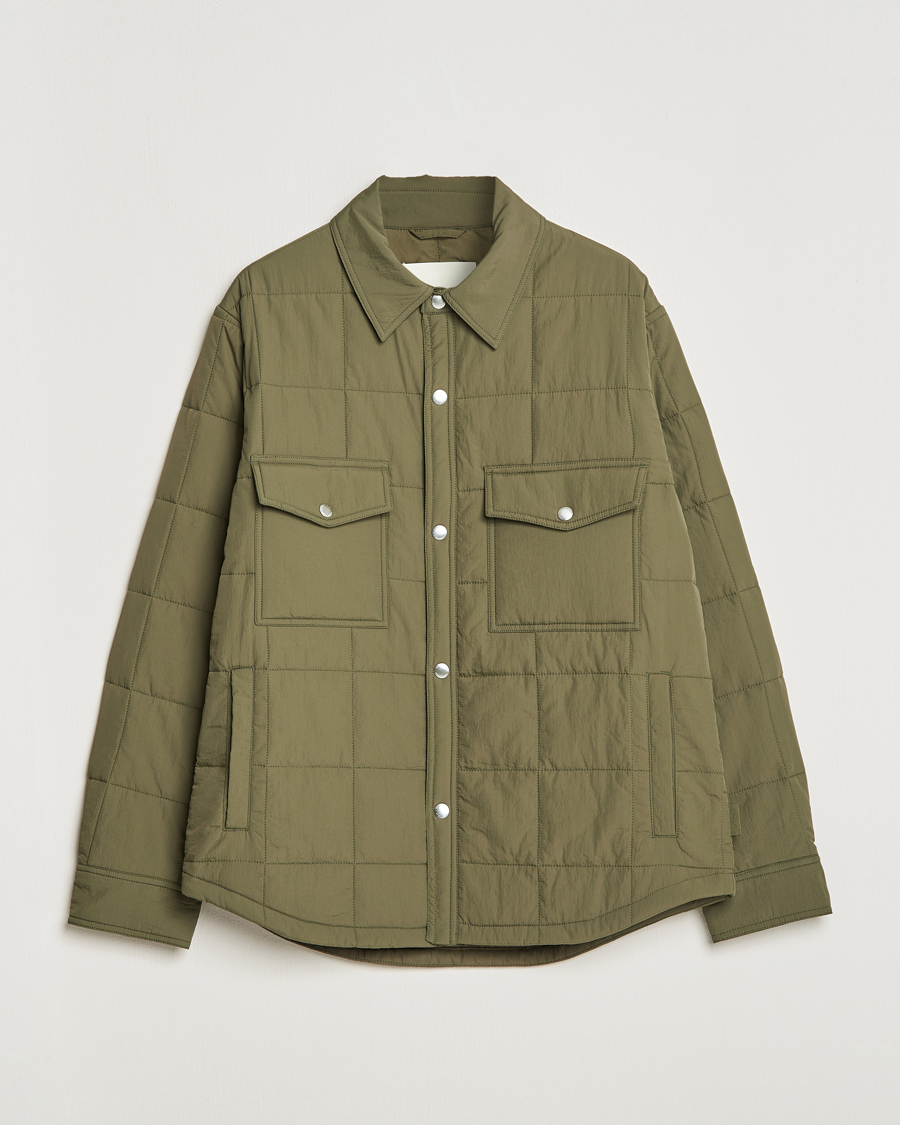 Homme | Manteaux Et Vestes | GANT | Quilted Shirt Jacket Calamata Green