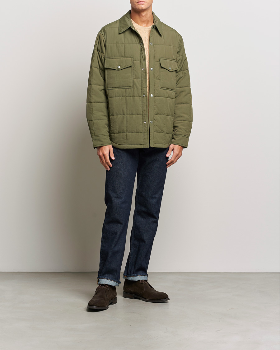 Homme | Manteaux Et Vestes | GANT | Quilted Shirt Jacket Calamata Green