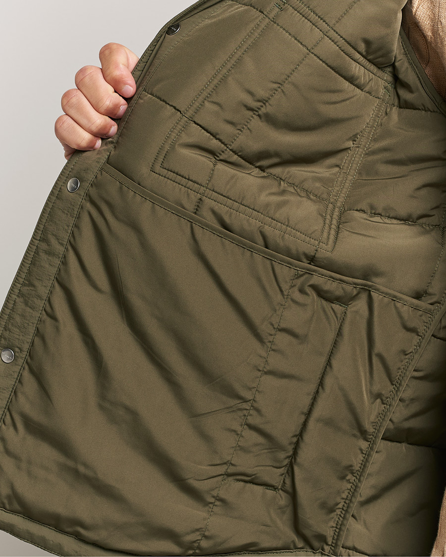 Homme | Manteaux Et Vestes | GANT | Quilted Shirt Jacket Calamata Green