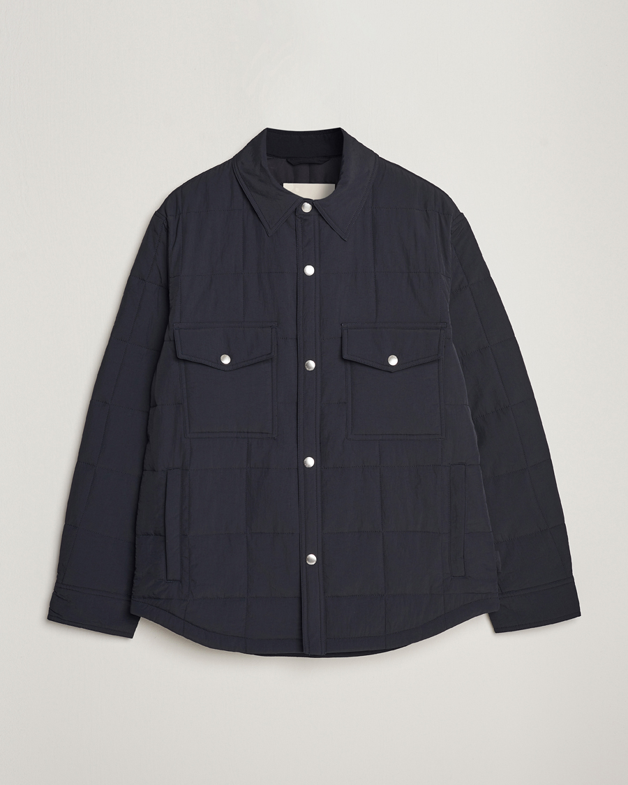 Homme | Manteaux Et Vestes | GANT | Quilted Shirt Jacket Black