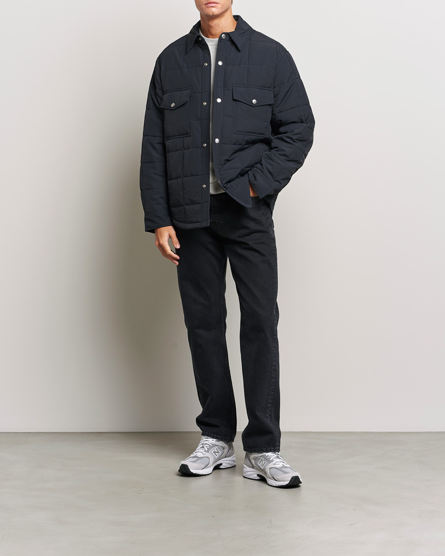 Homme | Manteaux Et Vestes | GANT | Quilted Shirt Jacket Black