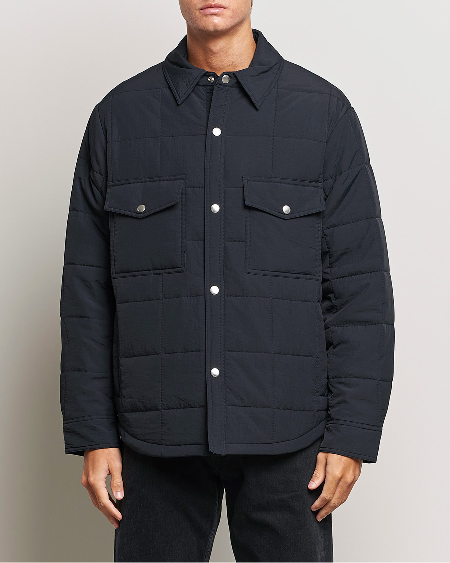 Homme | Manteaux Et Vestes | GANT | Quilted Shirt Jacket Black