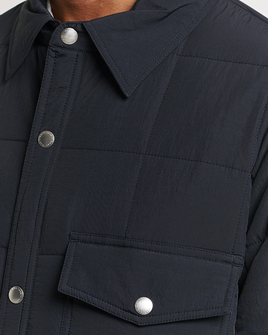 Homme | Manteaux Et Vestes | GANT | Quilted Shirt Jacket Black
