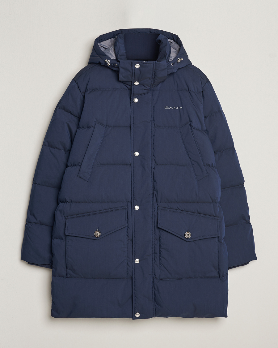 Homme | Manteaux Et Vestes | GANT | Long Alta Down Parka Evening Blue