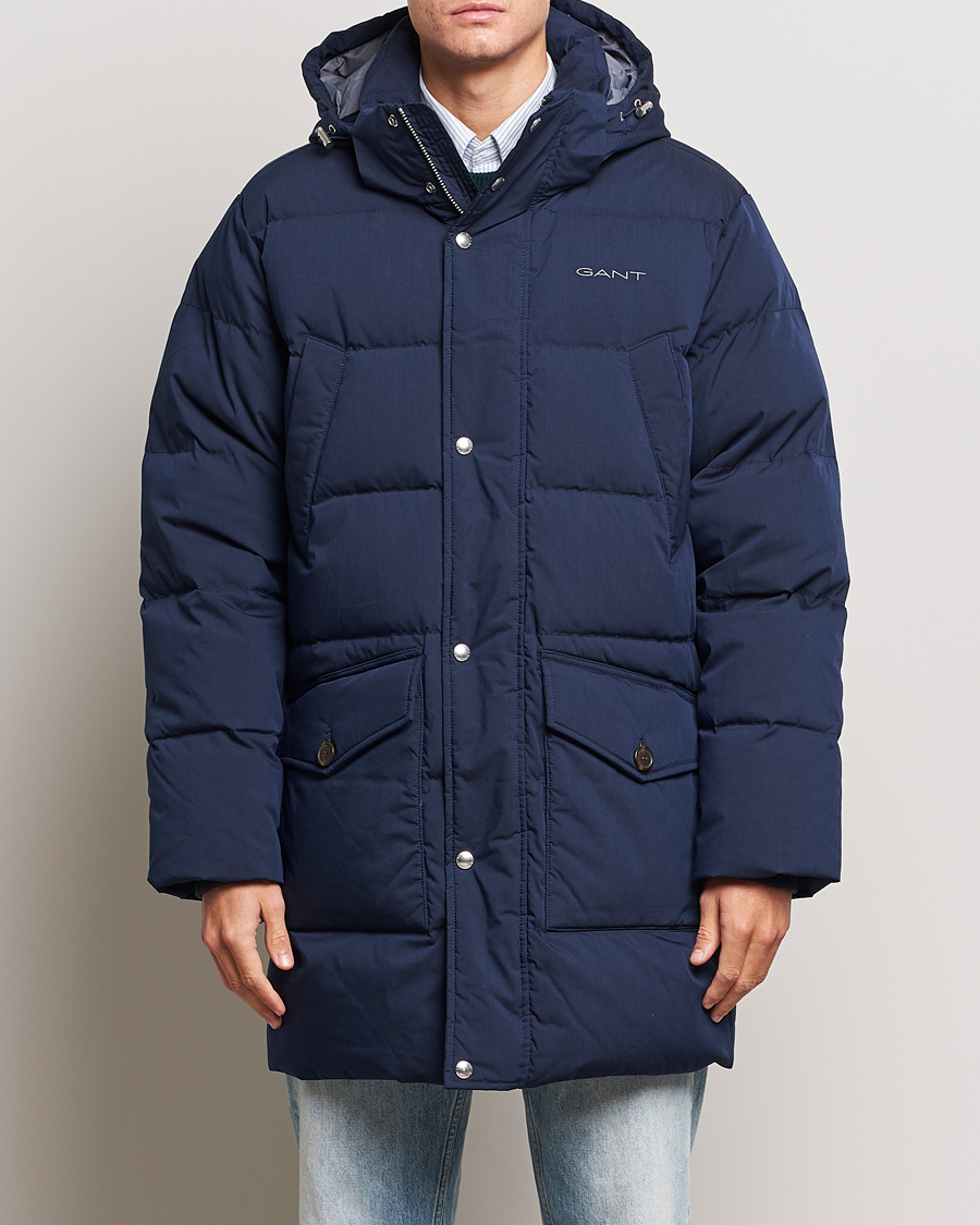 Homme | Manteaux Et Vestes | GANT | Long Alta Down Parka Evening Blue
