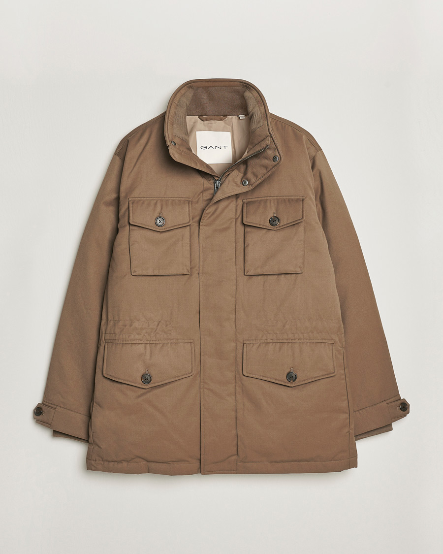 Homme | Manteaux Et Vestes | GANT | Flannel Padded Field jacket Desert Brown